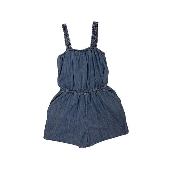 Express Blue Denim Romper One Piece Sleeveless Lightweight Size XS - Image 3