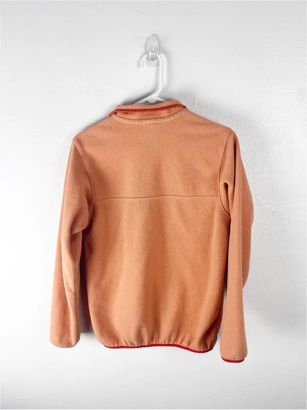 PATAGONIA Synchilla Snap-T Orange Chest Pocket Fleece Pullover Size Small - Image 2