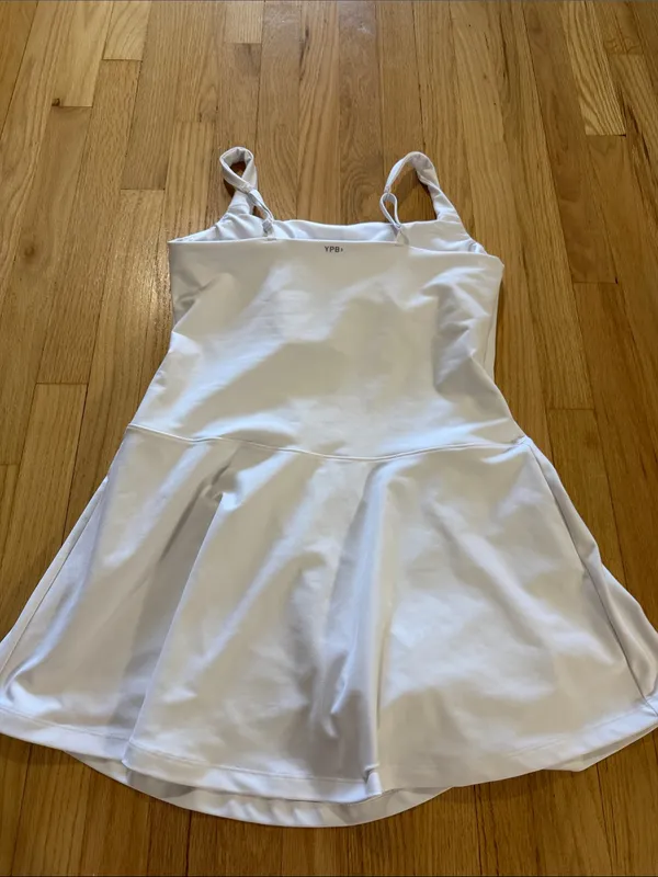Abercrombie & Fitch YPB White sculptLUX Athletic Minidress Sz L - Image 5