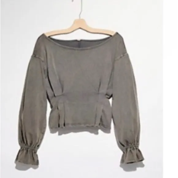 Free people super cute grey top - Image 5