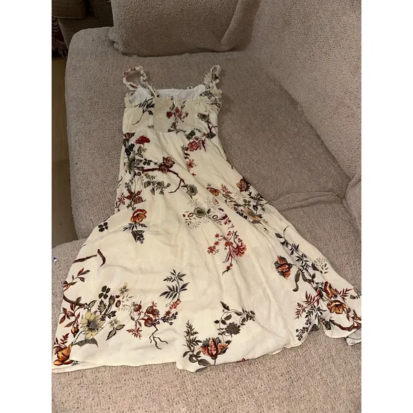 Here comes the sun tan floral dress - Image 6