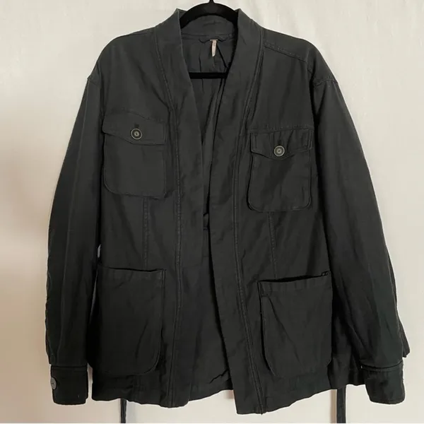 Free People In our Nature Belted Cargo Jacket BohoMinimalist‎ Contemporary - Image 2