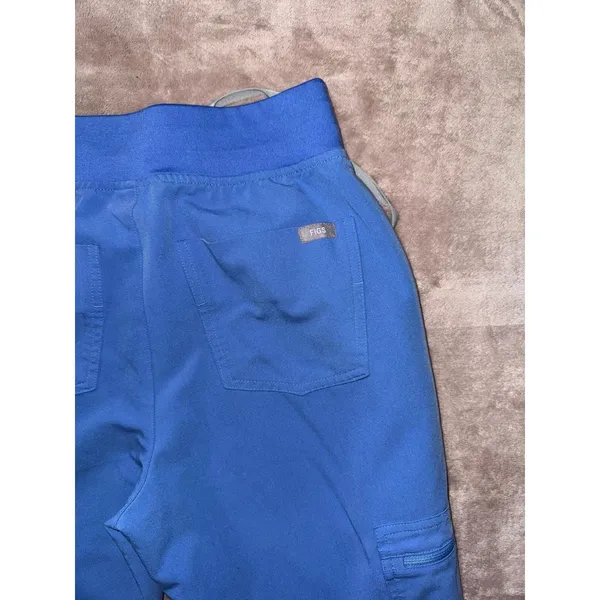 Figs Women's‎ Zamora Blue Skinny Jogger Scrub Pants Size XSmall - Image 6