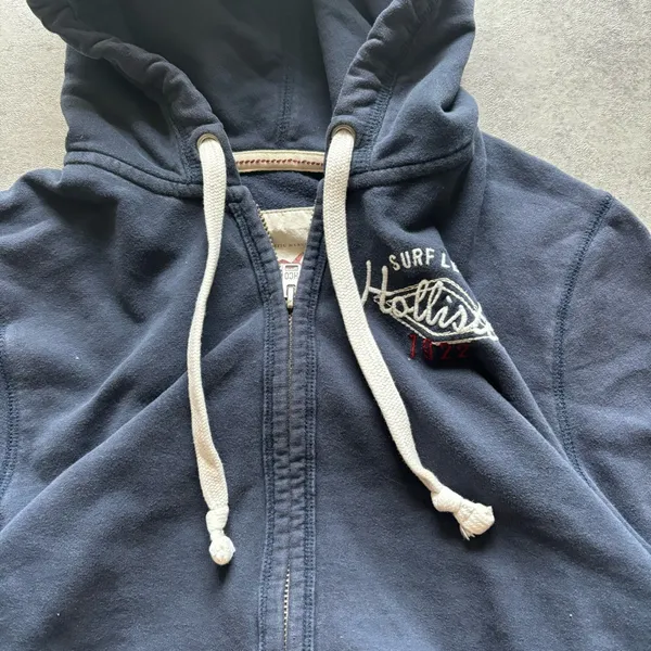 Y2k navy hollister surf league full zip up - Image 2