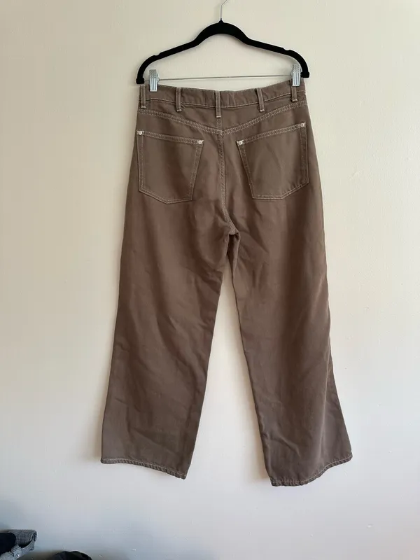 Reformation Cowboy High Rise Wide Leg Pant Size 29 - Image 3