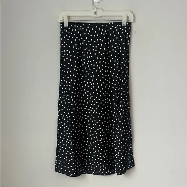 NWT The Drop Womens Black White Polka Dot Midi Skirt Size XS = - Image 2