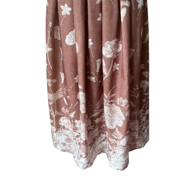 En Saison Monet Midi Puff Sleeve Square Neck Dress NWT Size XS - Image 3