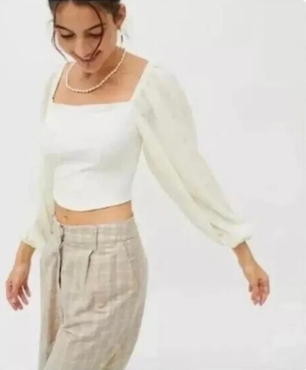 Urban Outfitters Balloon Sleeve Top - Image 2