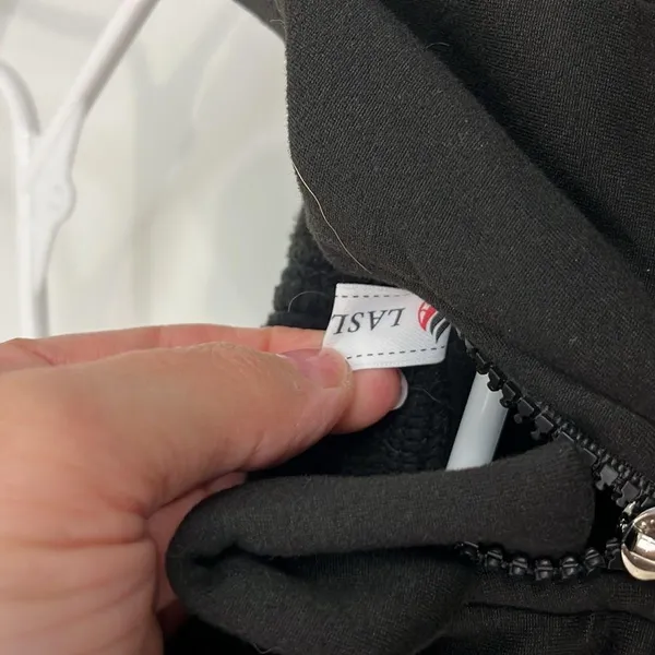 Amazon Laslulu XL Black Oversized Quarter-Zip Hoodie Sweatshirt with Pocket - Image 8