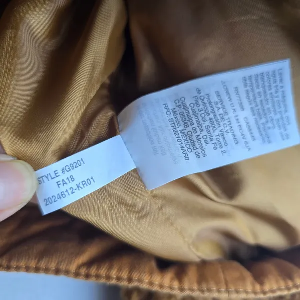 Madewell Sherpa Portland Jacket In Gold Peckan Snap Button‎ Brown XS - Image 9