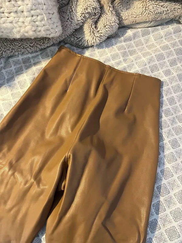Abercrombie Leather Vegan Pants - Image 5