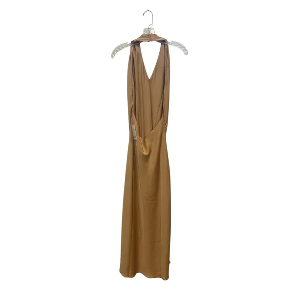 Show Me Your Mumu Dress- Womens Jasmine Neckline Dress Gold‎ Halter NWT - Image 4