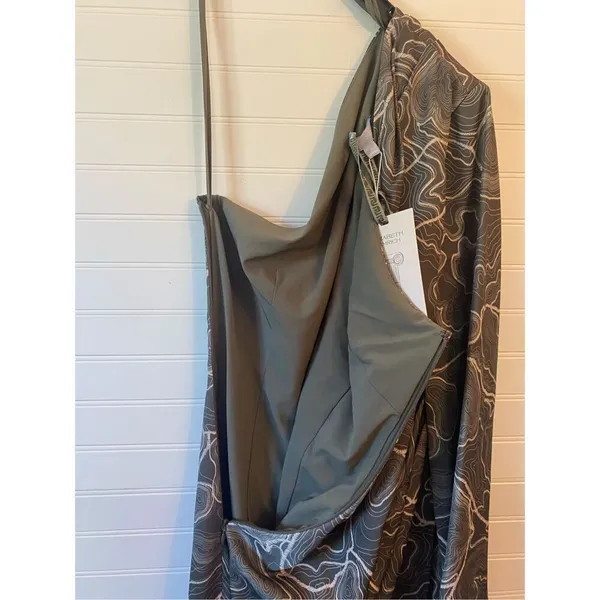 Antonio Melani x Elizabeth Damrich Monroe One Shoulder Satin Midi Dress - Image 10