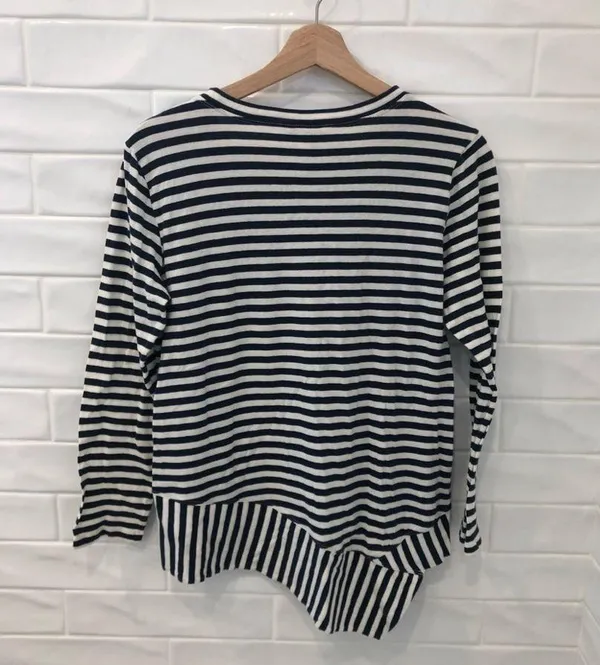 CABI bengal stripe asymmetrical hem top - Image 3