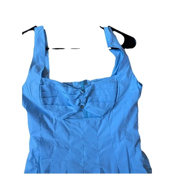 Petal And Pup Blue Maxi Dress Womens M Fit Flare Sleeveless Cottagecore Coquette - Image 2
