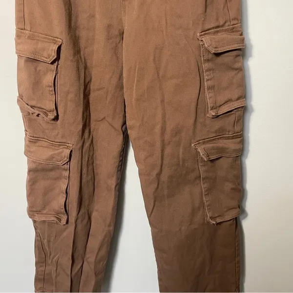 YMI Y2K High Rise‎ Brown Mocha All Day double Cargo Wide Leg Women’s Size 7 - Image 4