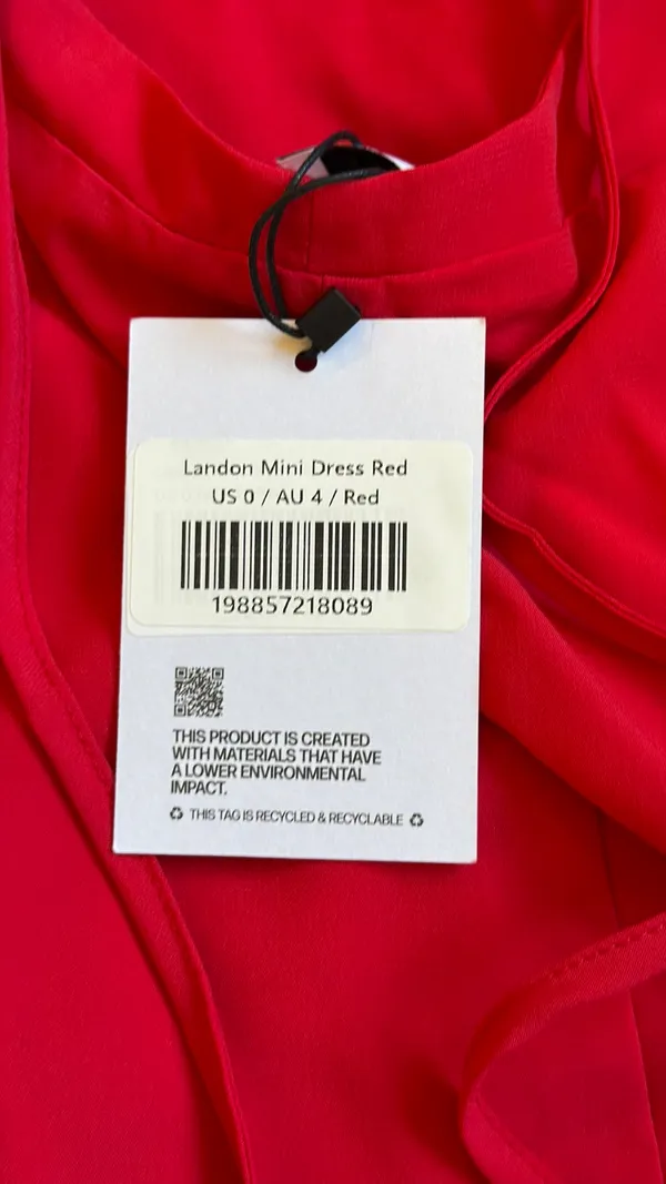 Princess Polly Dress Landon Mini Red Size 0 - Image 5