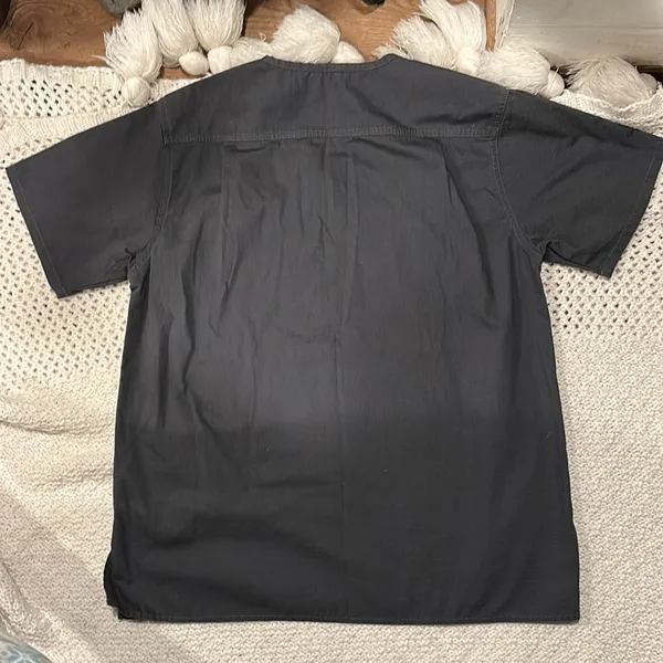 Carhartt Black Scrub Top Womens Small Gray - Image 6