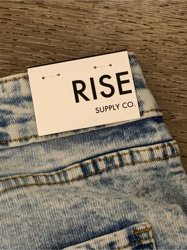 NWT Rise Apparel Co Wide Leg Acid Wash Jeans - Image 7
