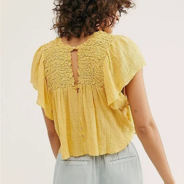 Free People FP One Women's Hyacinyth Top in Yellow - Image 2