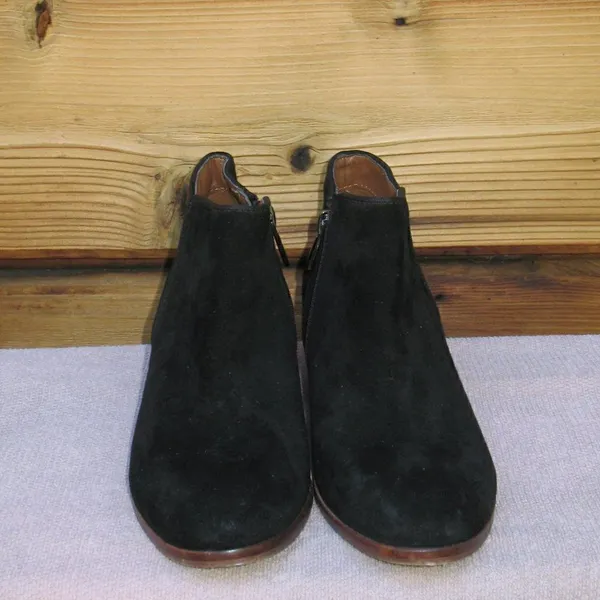 Sam Edelman Black Suede Petty Ankle Boots - Image 4
