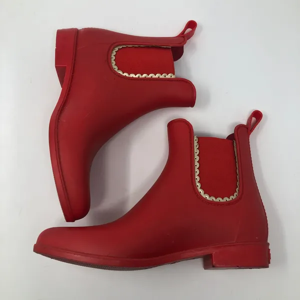 Jack Rogers Sallie Slip-On Red Rain Booties - Image 5