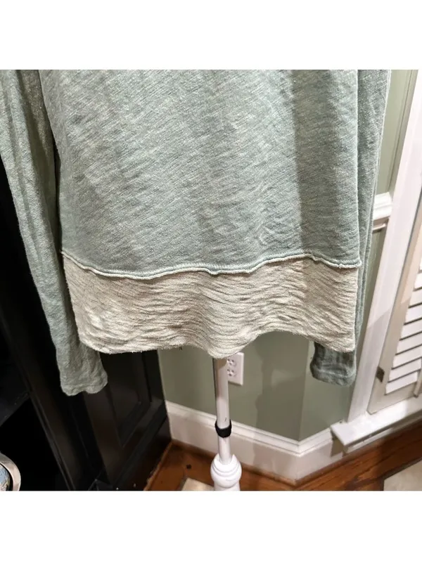 Free People Beach Moss Green Cowl Neck Pullover Size XS/S - Image 8