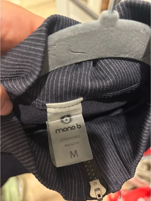 Mono B cropped black striped jacket - Image 3