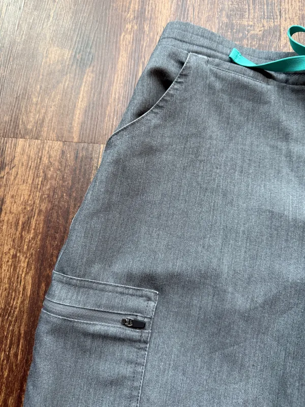FIGS Women’s Graphite Yola Scrub Pants - Size XS Petite - Image 6