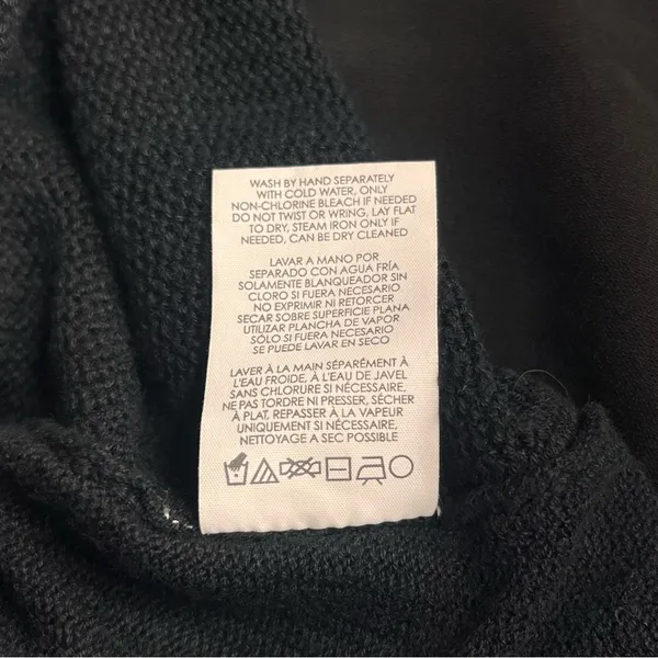 Imperfect‎ CAbi cardigan small black neutral cotton blend snap buttons pockets - Image 10