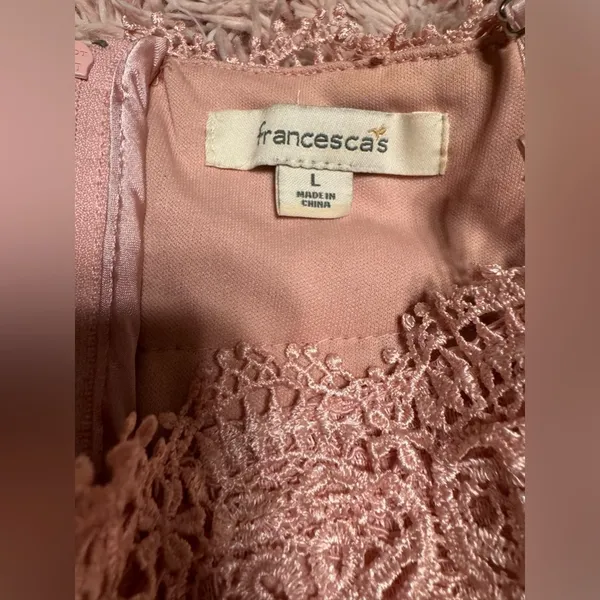 Pink off the shoulder dress Size L - Image 2