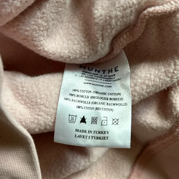 Munthe pink pullover sweatshirt - Image 4