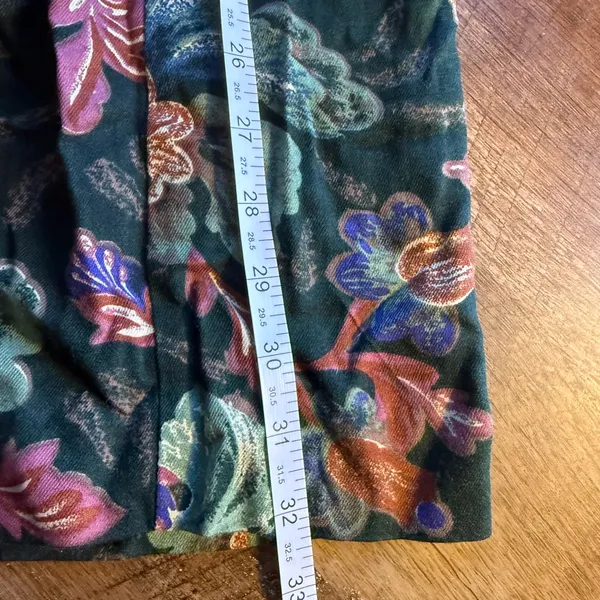 Vintage 90s USA ORVIS Women's Floral Pleated Skirt Autumn Shades Size 10/12 - Image 8