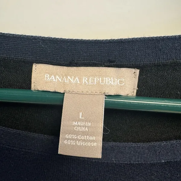 Banana Republic Deep and black Blue Knit Top‎ - Image 3
