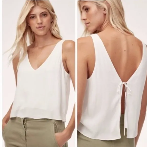 Pink Aritzia Open Back Tank - Image 2