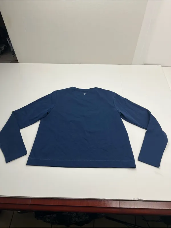 Tuckernuck T-Nuck Sport Navy Blue Long Sleeve Jersey Top Shirt Tee Womens Small - Image 9
