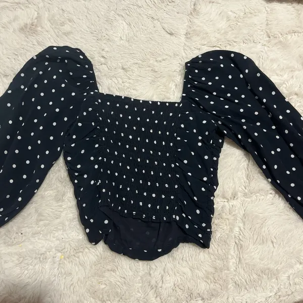 Black and white Zara blouse  - Image 2