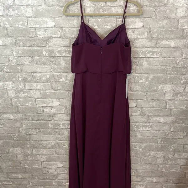 Azazie Rebecca Maxi Gown Dress in Grape - Image 10