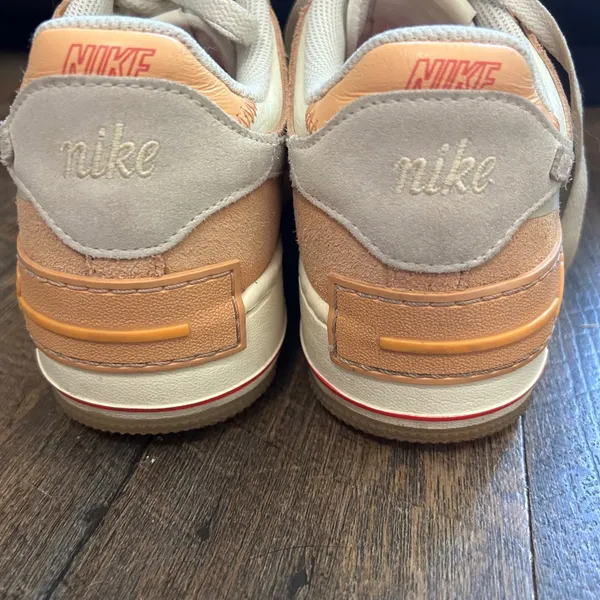 Nike Air Force 1‎ Shadow Sisterhood Cashmere Orange Sneakers Womens 8.5 - Image 3