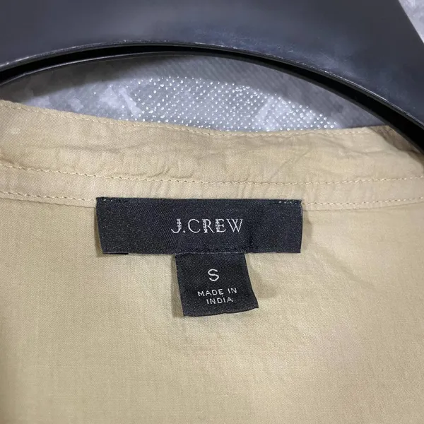 J Crew Reimagined Long Sleeve Lightweight Henley Top - Size Small - Yellow/Green - Image 5