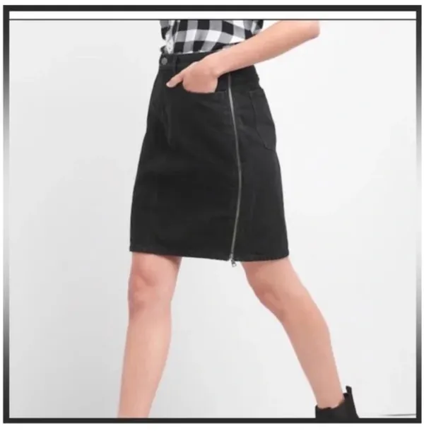Gap Side Zip Denim Mini Skirt - Image 3