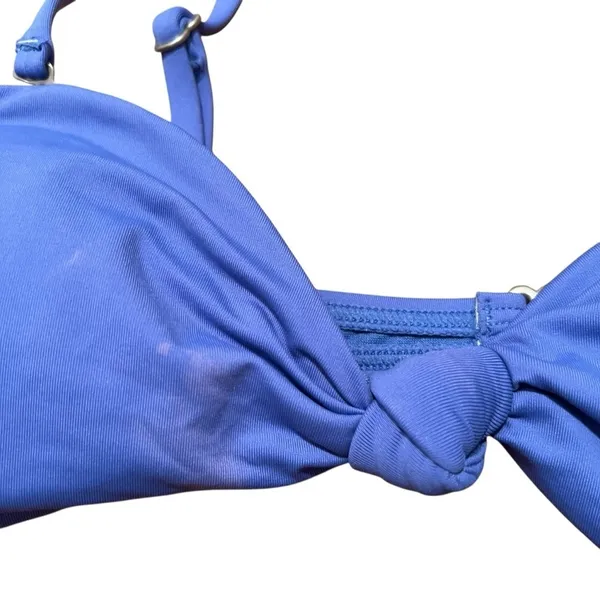 Billabong‎ Women's Size Small Sol Searcher Bandeau Bikini Top Blue Park Stretch - Image 4