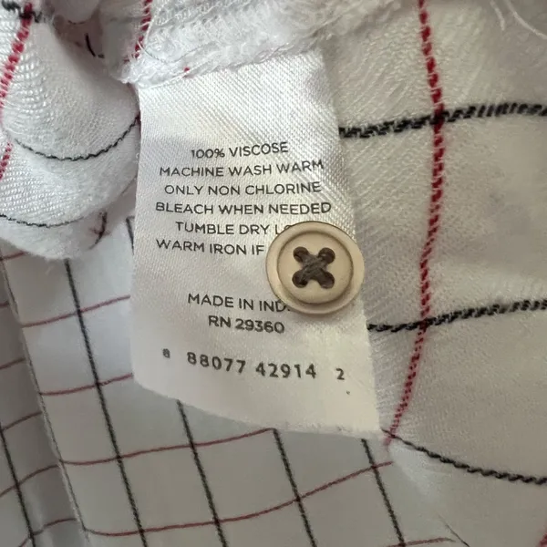 dip size XL plaid top White - Image 5