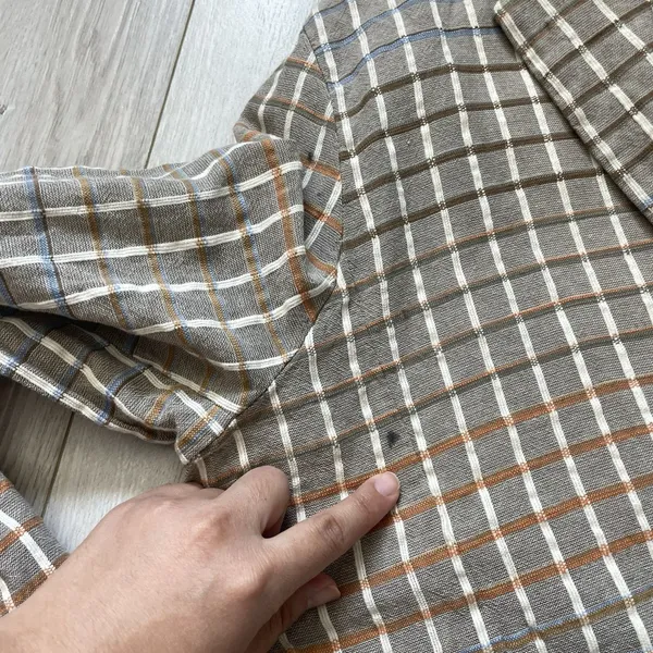 Free People Blazer Jacket NWT cotton plaid better together womens Brown (large) - Image 5