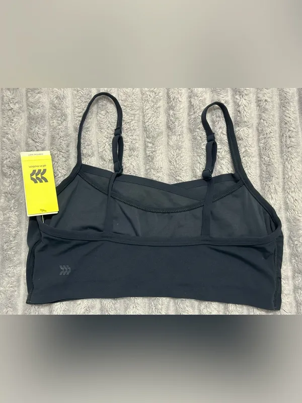 All in Motion Everyday Soft Crossover Sports Bra — Navy Blue — Size L - Image 5