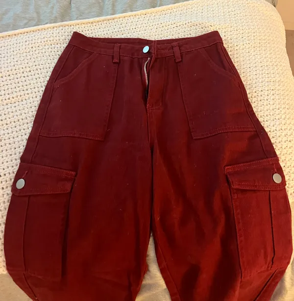 Red cargo pants - Image 4