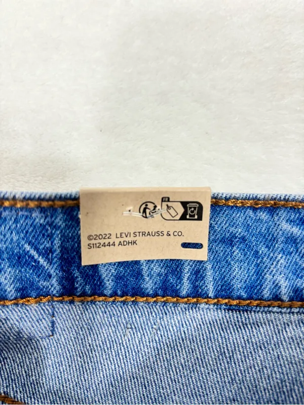 Levi's 501 Original Shorts High Rise Light Blue Denim Shorts size 27 NEW - Image 4