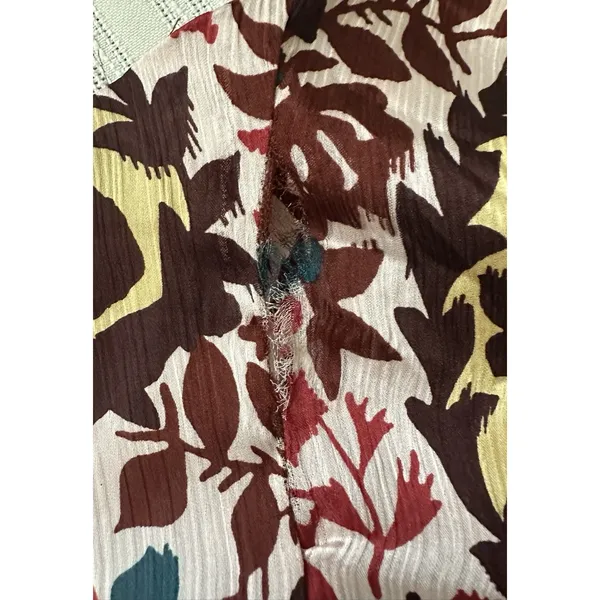 Zara Maxi Dress Multicolor floral and paisley print SZ M V-neck, Spaghetti Strap - Image 14