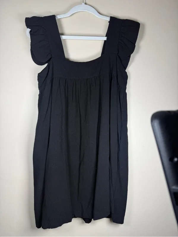 Pomander Place Tuckernuck Black Hazel Flutter Sleeve Dress Black Small - Image 6