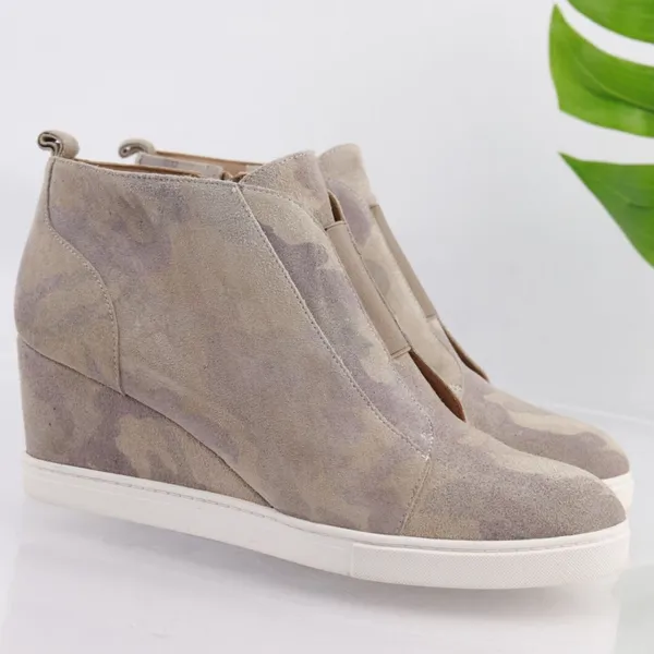 Paolo Women's Suede Wedge Ankle Boots - Image 2